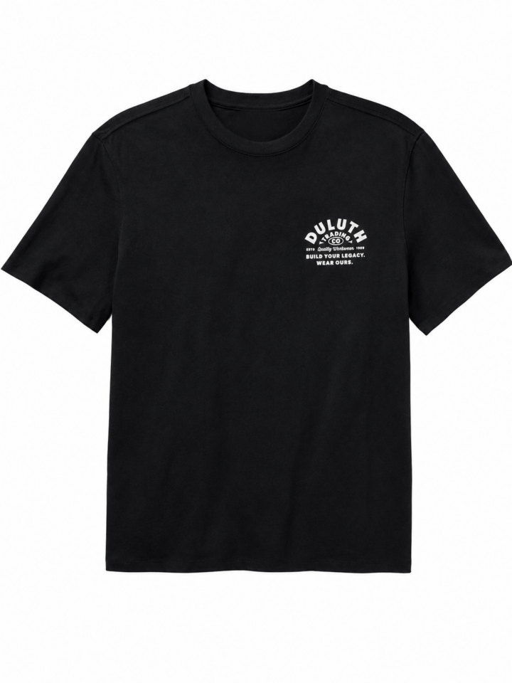 Black Classic Crew Neck Short-Sleeve T-Shirt