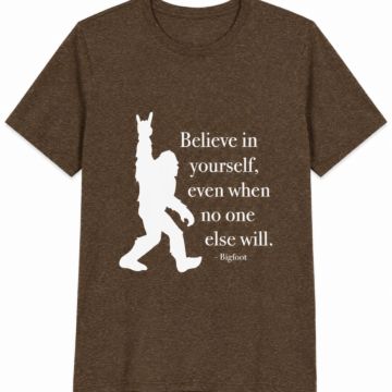 Heather Brown Bigfoot Graphic Short-Sleeve T-Shirt