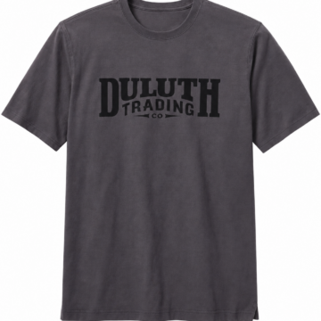 Dark Charcoal Vintage Logo Short-Sleeve T-Shirt