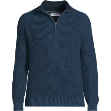 Navy Blue Quarter-Zip Sweater