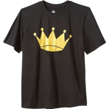 Black Gold Crown Graphic T-Shirt